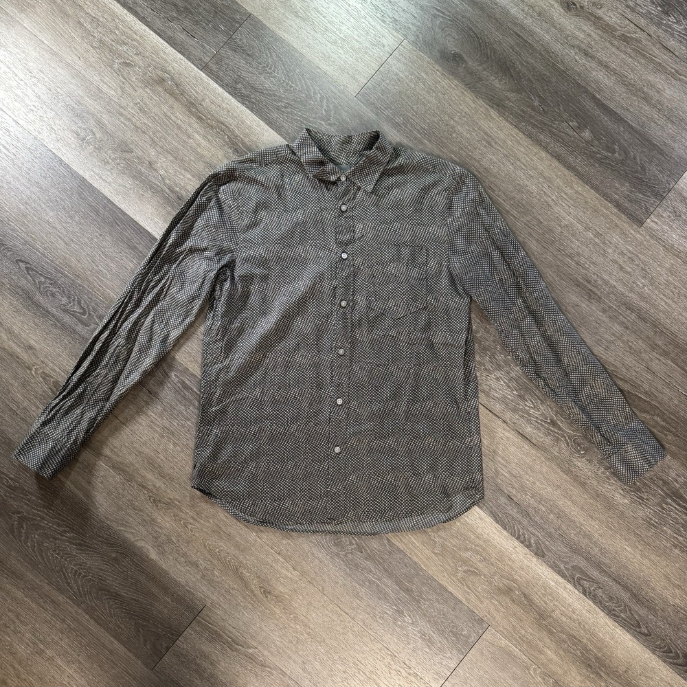 Armani Exchange Men's Slim Dress Shirt Geometric - Medium